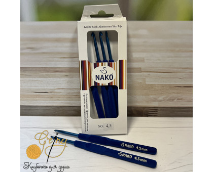 Nako Крючок 4,5 с вельветовой ручкой
