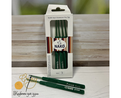 Nako Крючок 3,0 с вельветовой ручкой